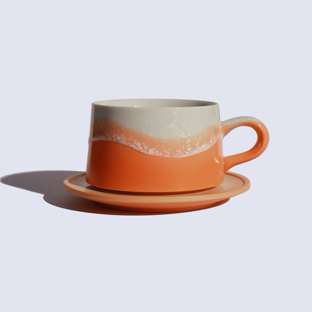 Orange Handmade Coffee Cup