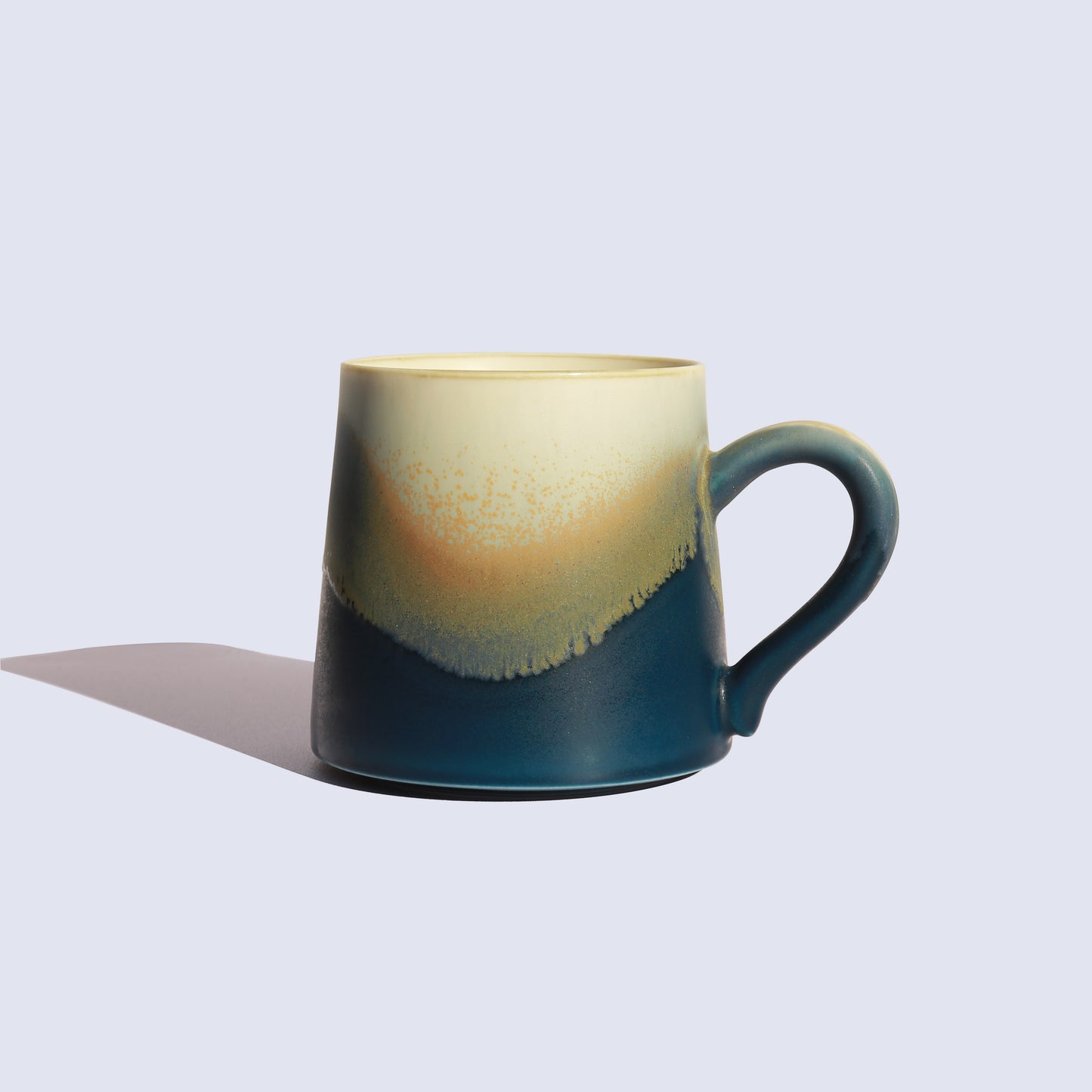 Blue ceramic coffee mug