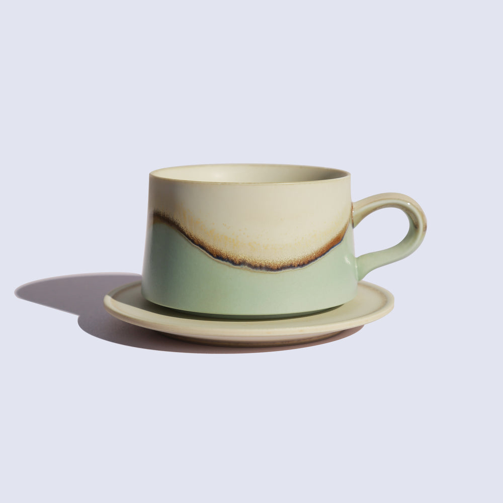 Cyan coffee cup