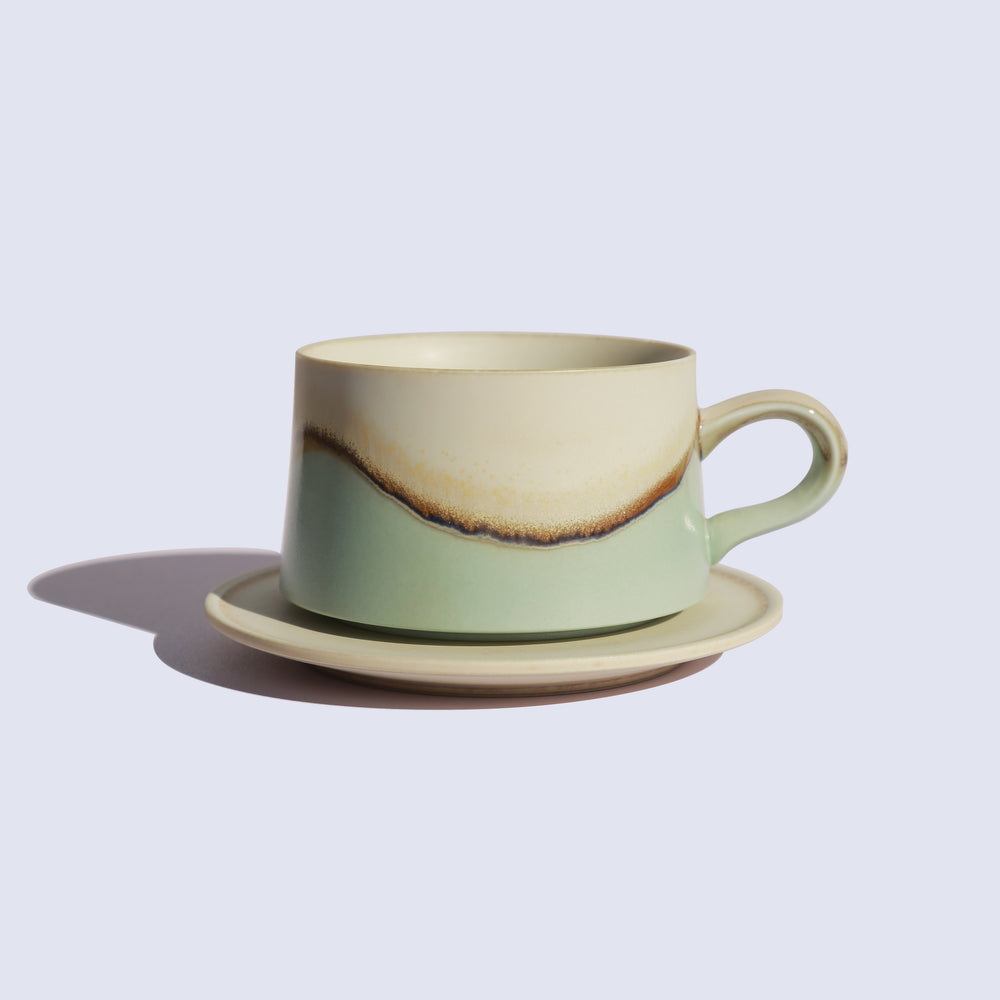 Cyan coffee cup