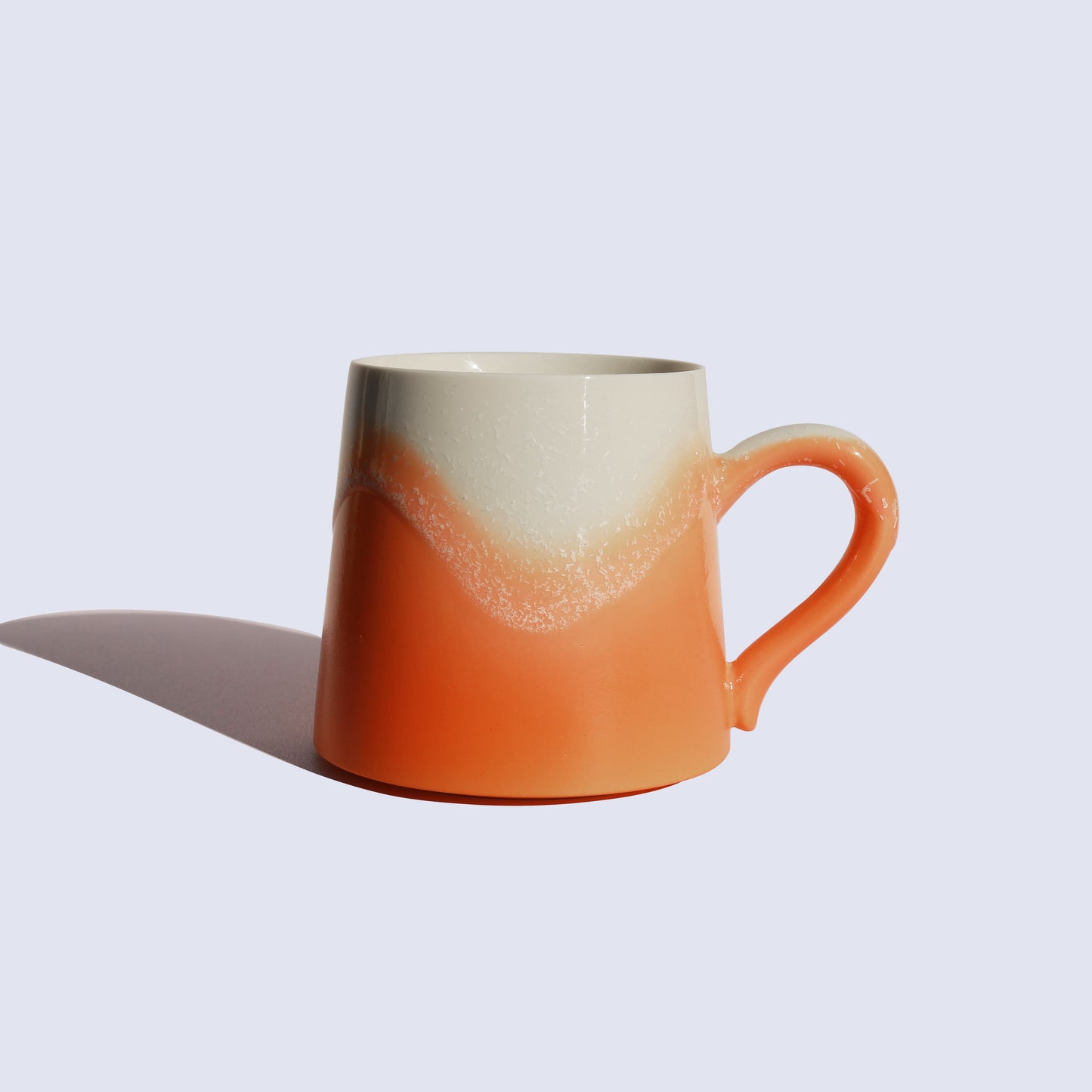 Orange ceramic mug