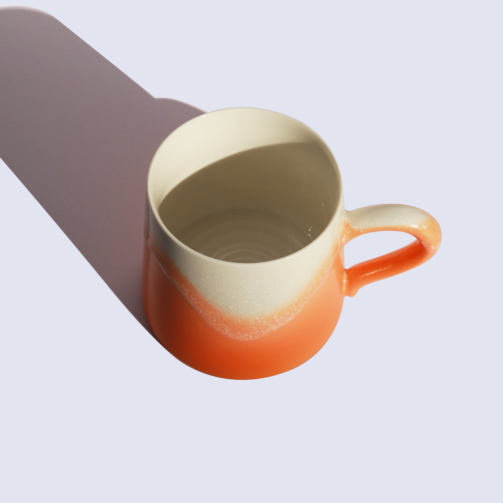 Orange ceramic mug