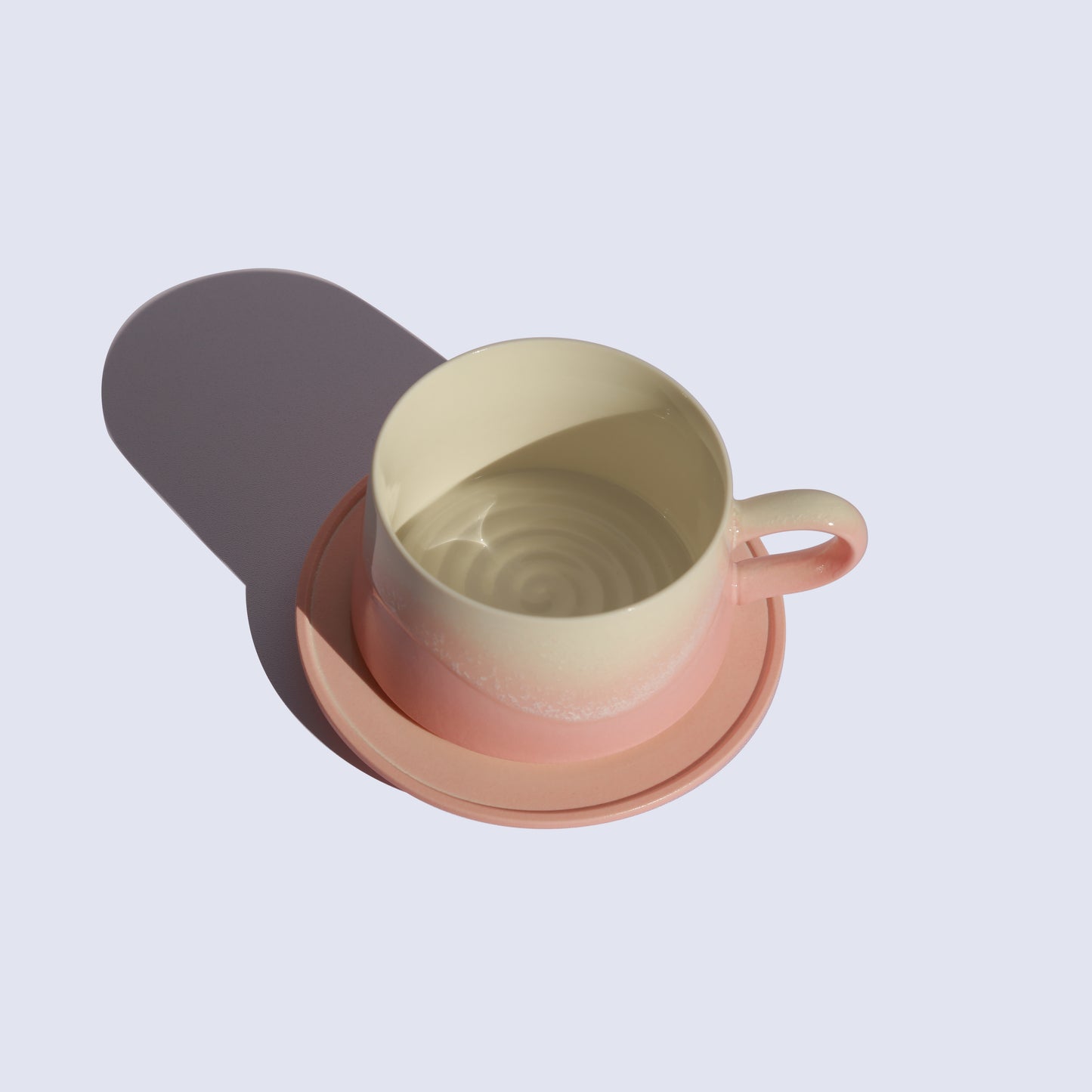 Pink coffee cup