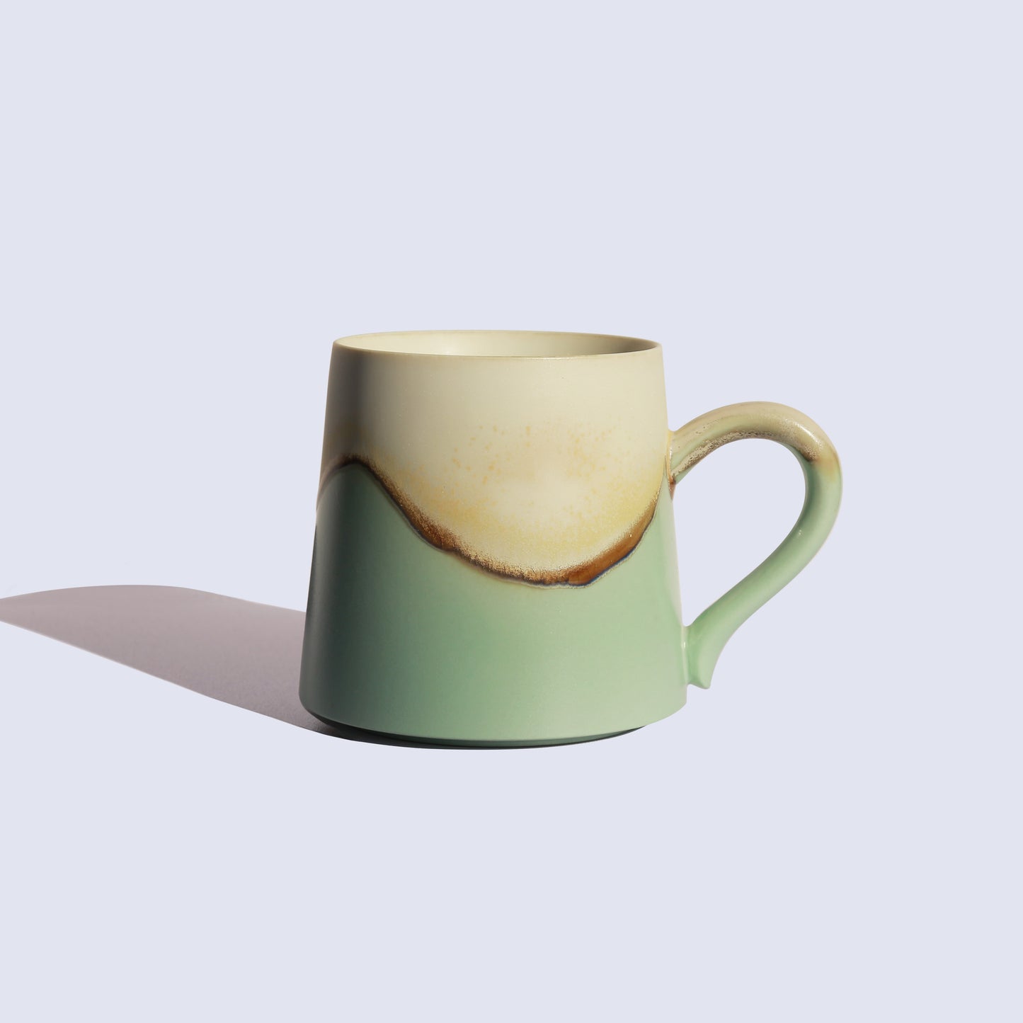 Cyan ceramic coffee mug